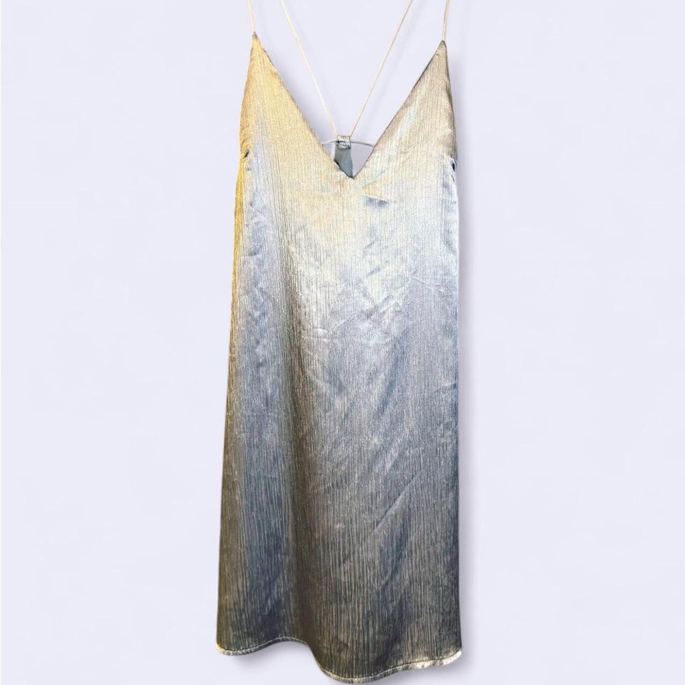 Urban Outfitters Gold and Silver Backless Dress